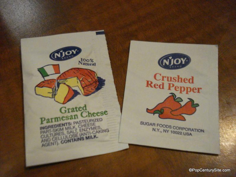 Cheese and Red Pepper condiments